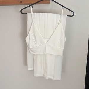 Elegant White Sleeveless Top